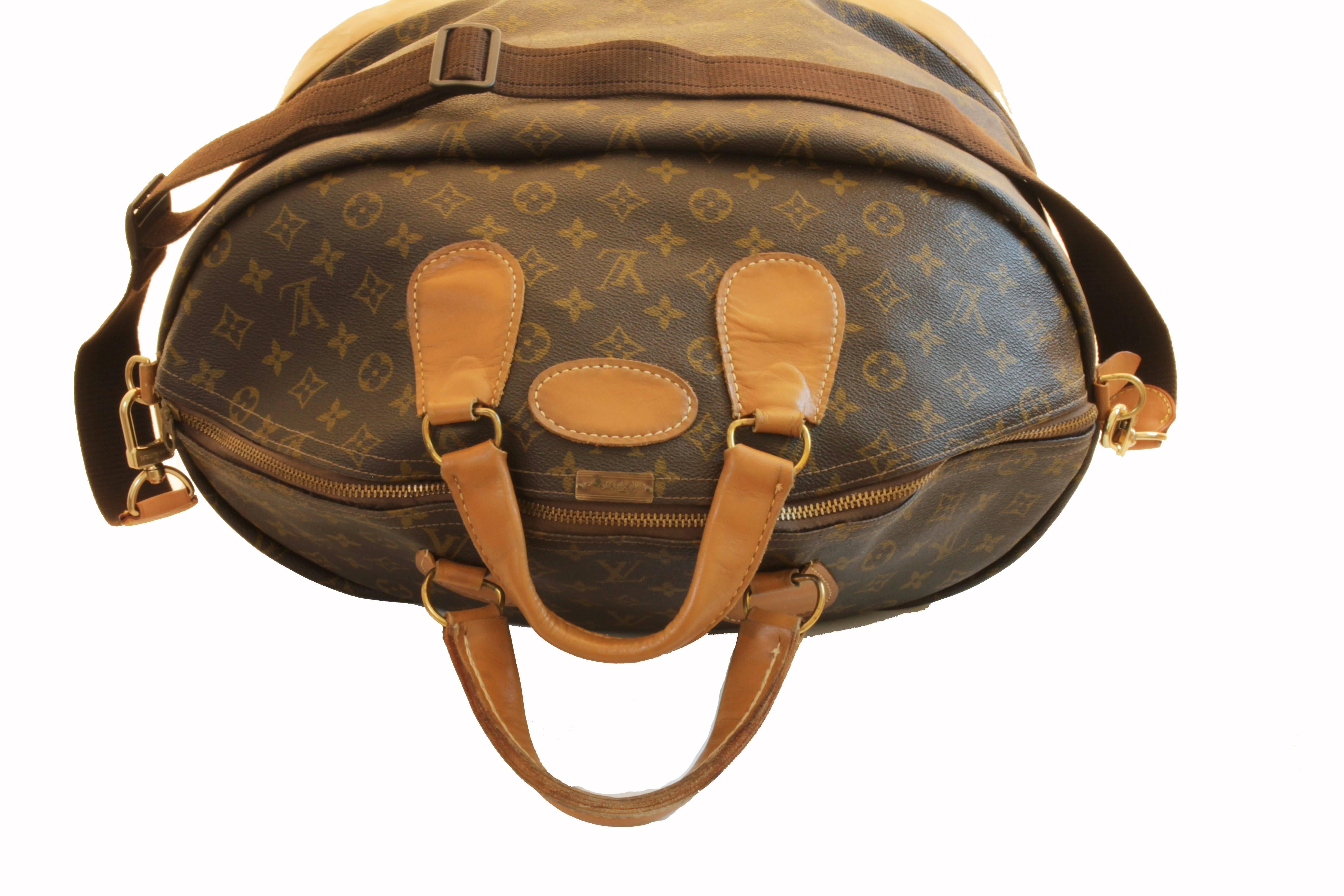 Louis Vuitton Vintage Large Steamer Bag Monogram Travel Tote Saks 5th Ave   In Excellent Condition In Port Saint Lucie, FL