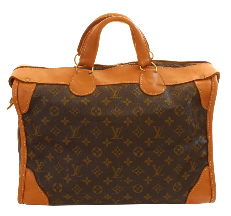 Louis Vuitton Monogram Tote Bag Carry On Keepall Luggage French Company 70s at 1stDibs