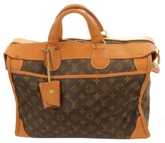 Louis Vuitton Monogram Tote Bag Carry On Keepall Luggage French Company 70s