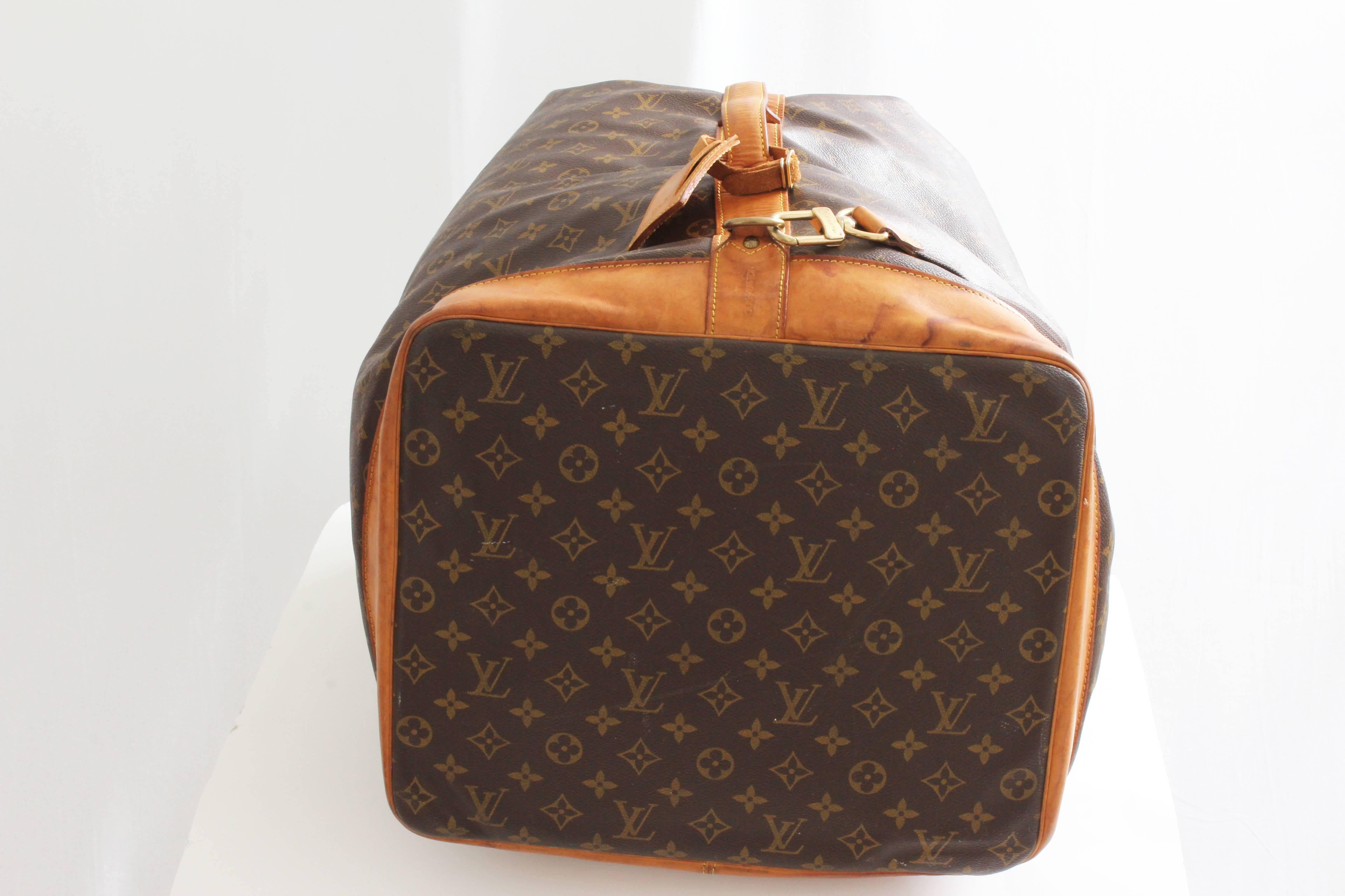 Louis Vuitton Monogram Sac Marin GM XL Duffel Bag Travel Tote + Shoulder Strap  In Good Condition In Port Saint Lucie, FL