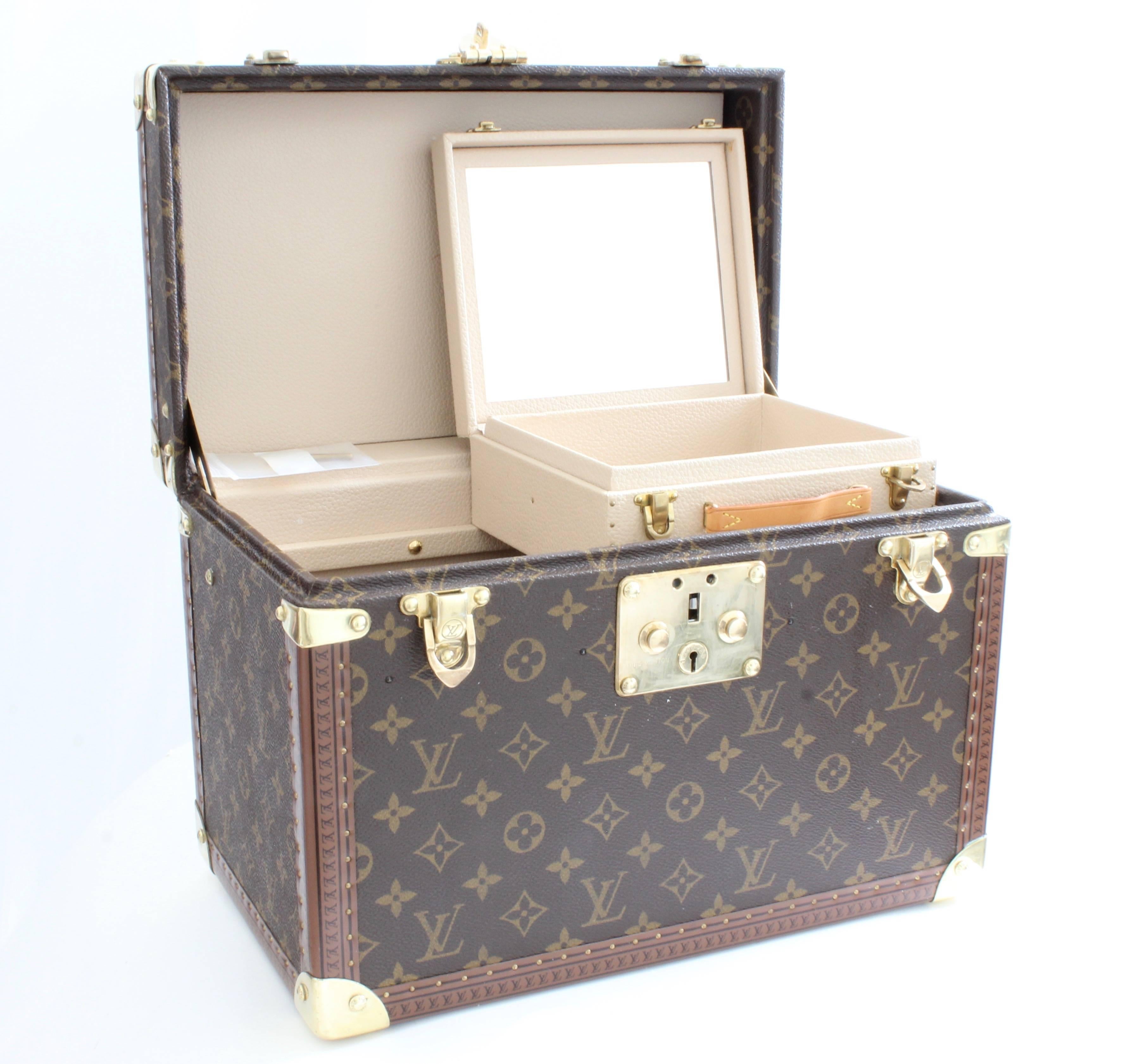 Louis Vuitton Boite Pharmacie Monogram Train Case Vanity Travel Cosmetics Box  1