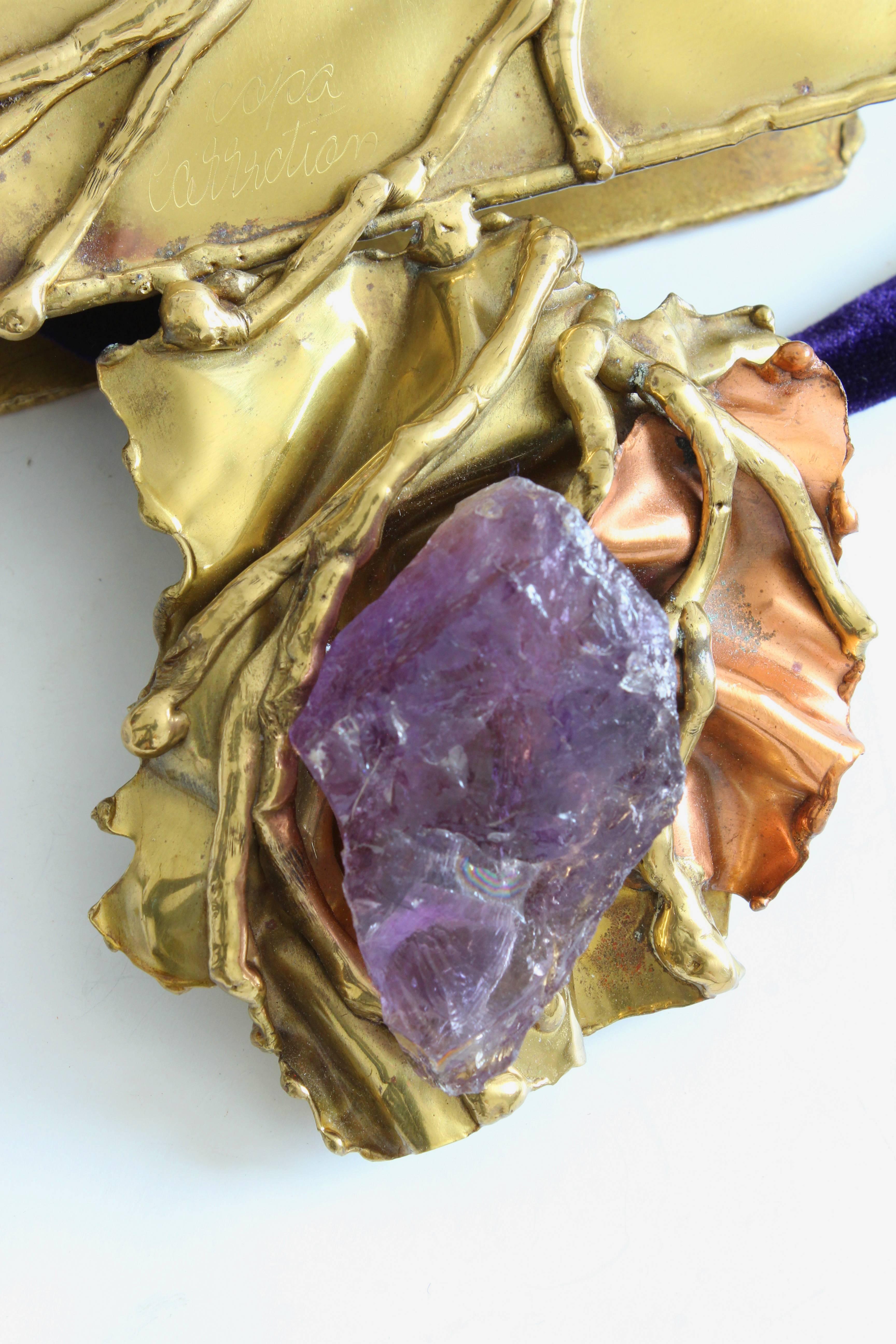 Rare Copa Collection Evening Bag with Amethyst by Carvalhu Rio Ernandes 2