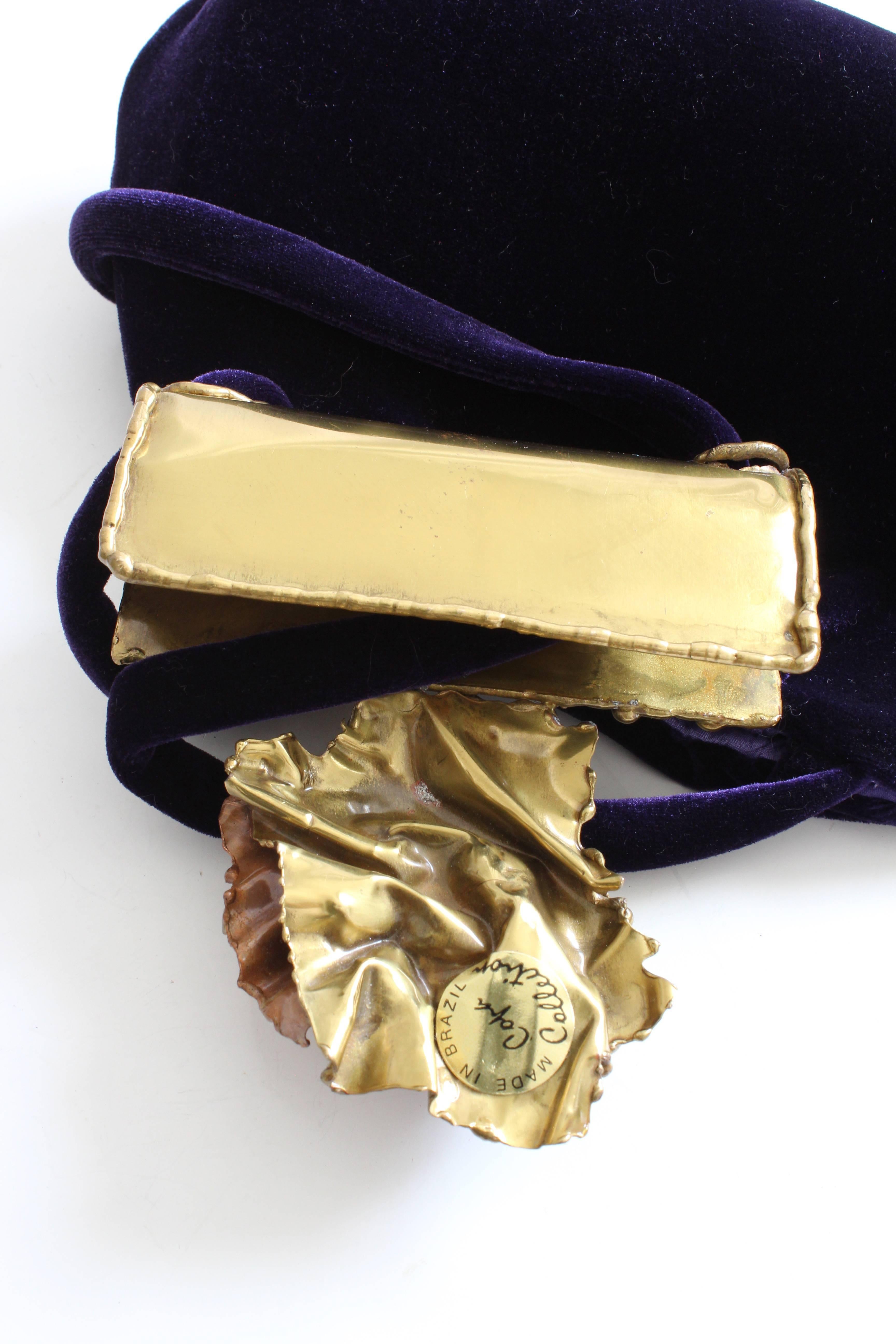 Rare Copa Collection Evening Bag with Amethyst by Carvalhu Rio Ernandes 5