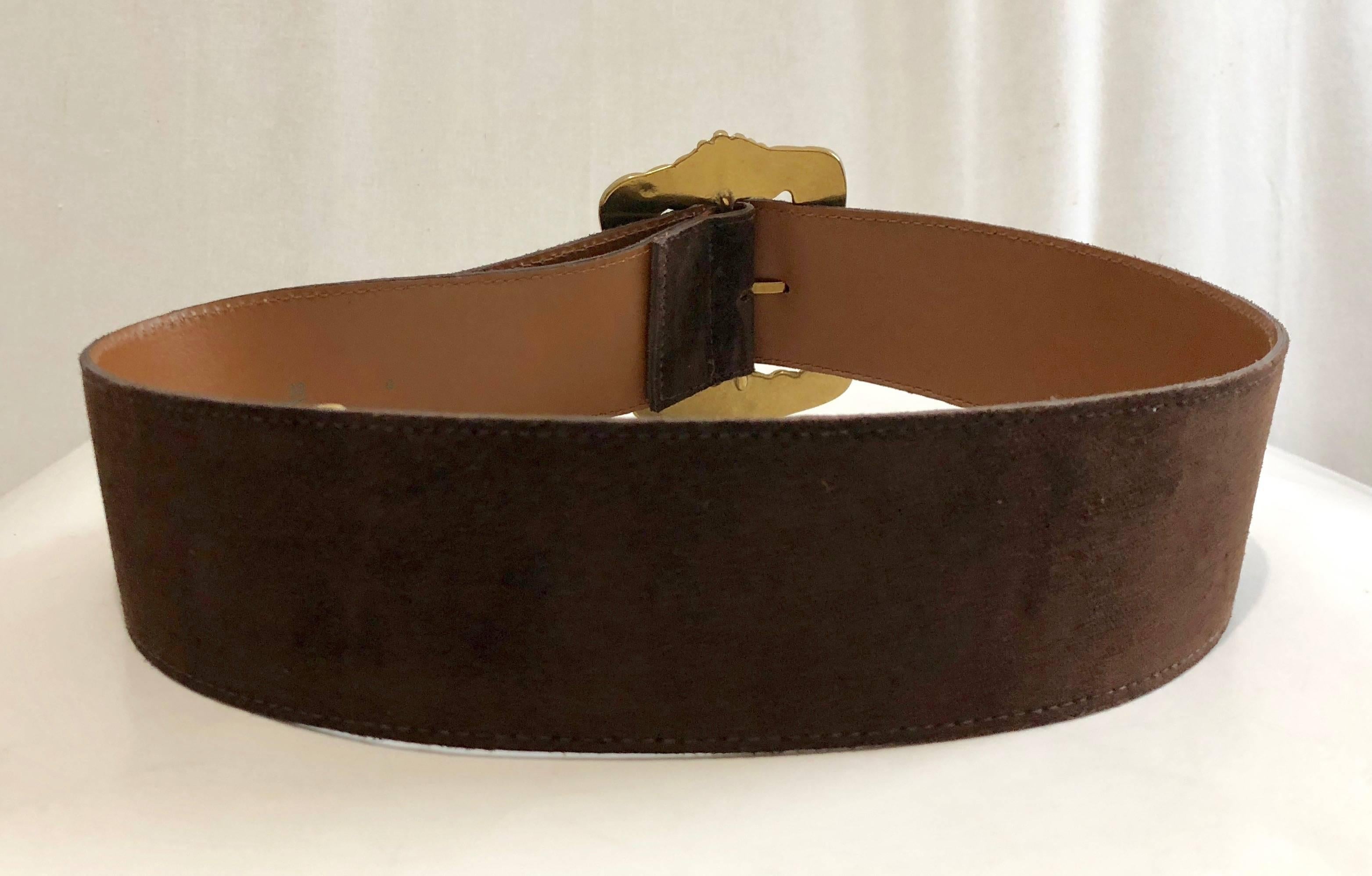 large gold buckle belt