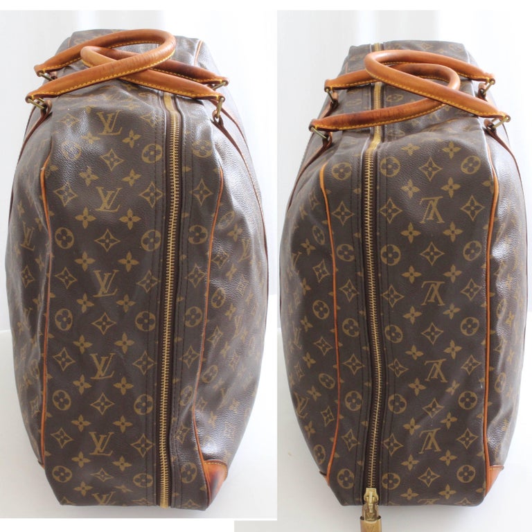 Louis Vuitton Monogram Sirius Suitcase 50cm Luggage Weekender Travel Bag 80s For Sale at 1stdibs