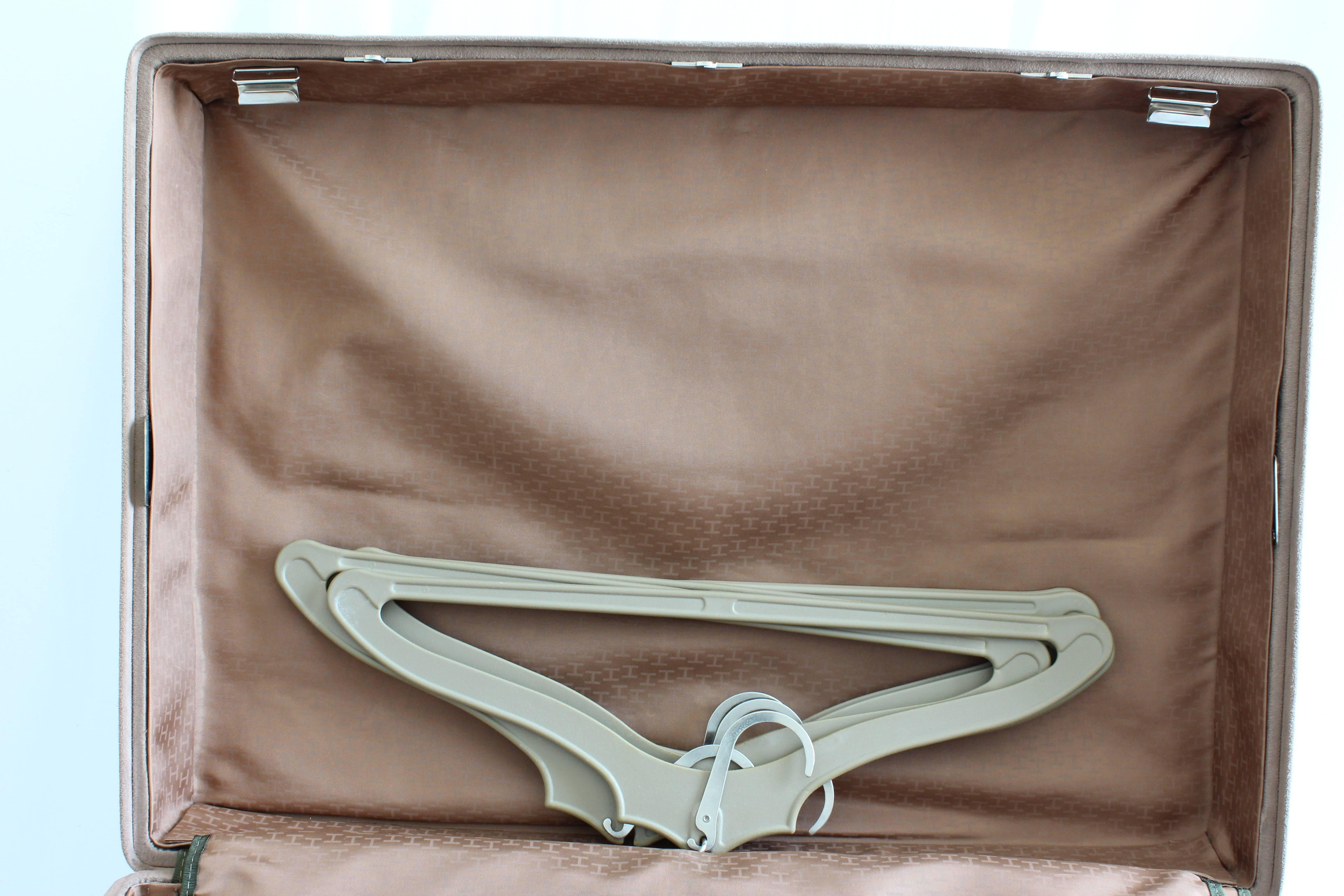 Halston for Hartmann Sueded 25 Inch Rolling Suitcase with Keys and Luggage Tag 6