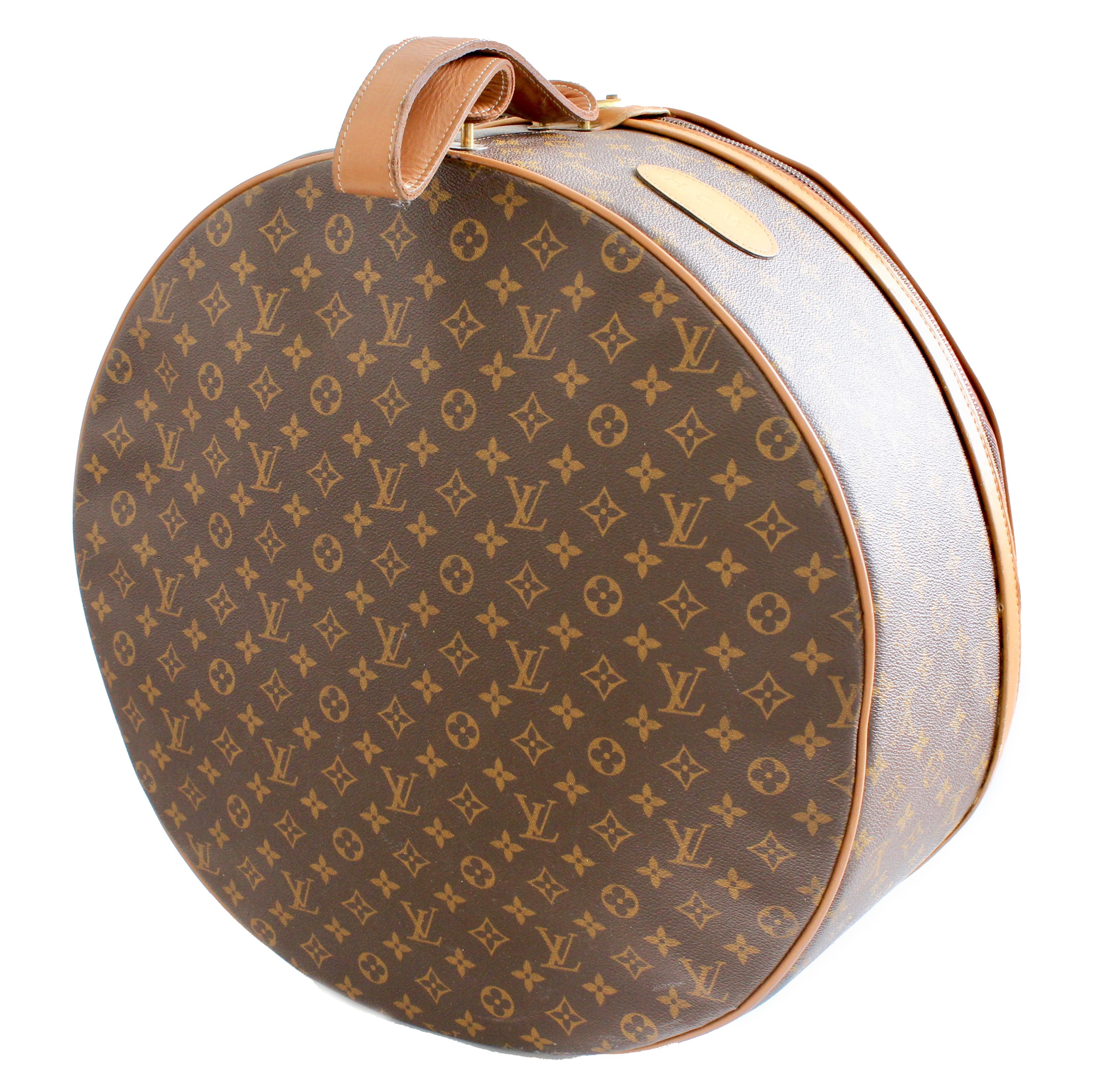 Women's or Men's Louis Vuitton The French Company Boite Chapeaux Round Hat Box 50cm Travel Bag 