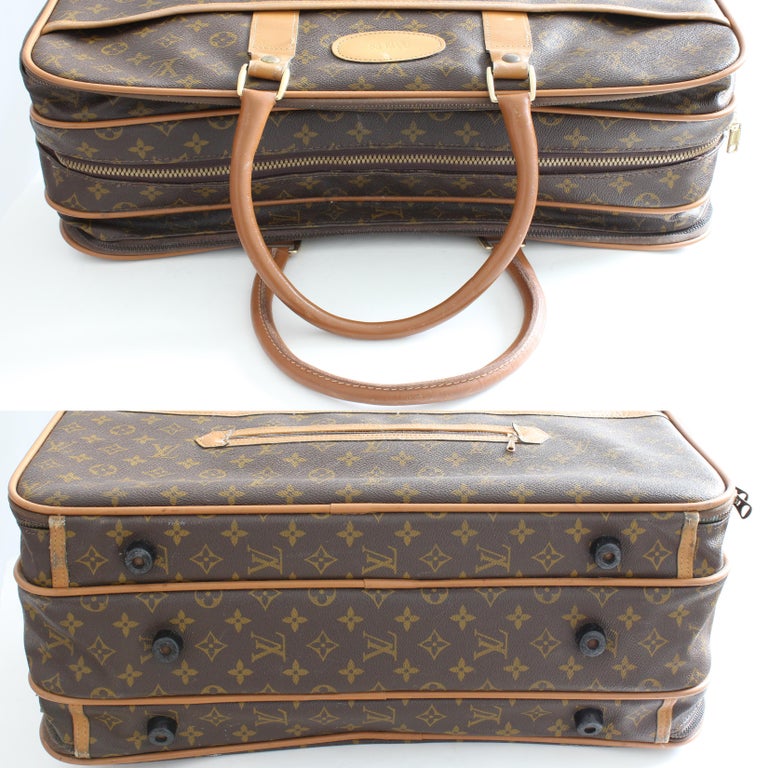 Louis Vuitton Soft Sided Suitcase Luggage Monogram Weekender Carry All Bag Saks For Sale at 1stdibs