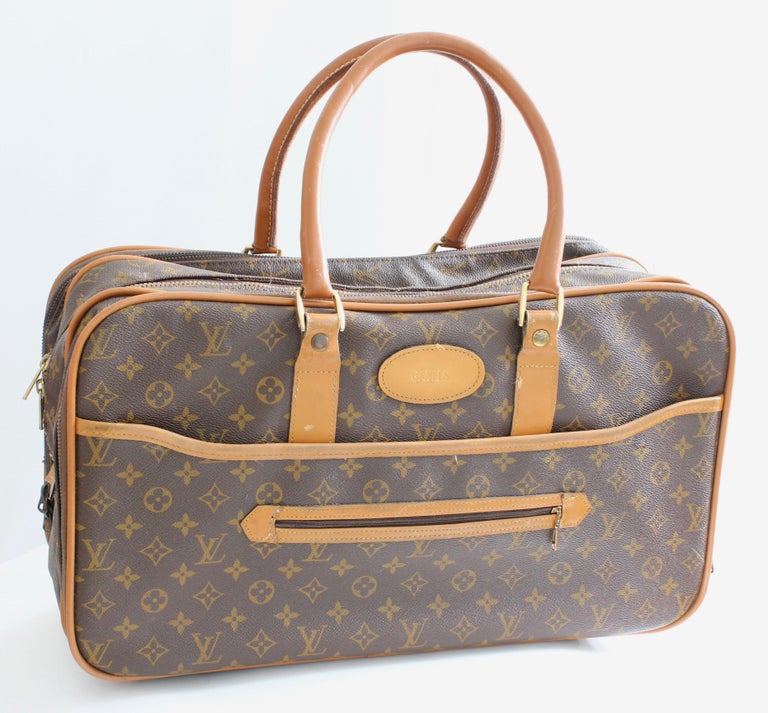 Louis Vuitton Soft Sided Suitcase Luggage Monogram Weekender Carry All Bag Saks For Sale at 1stdibs