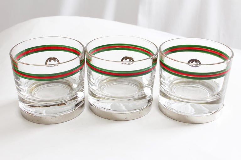 vintage gucci drinking glasses