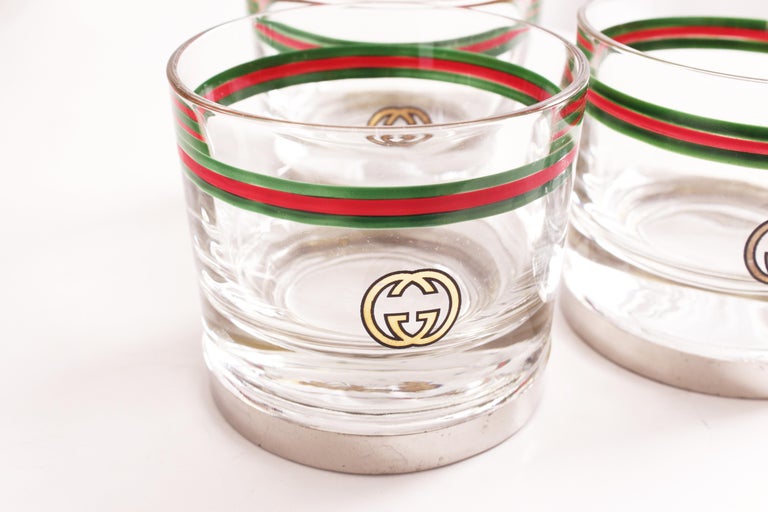 vintage gucci drinking glasses