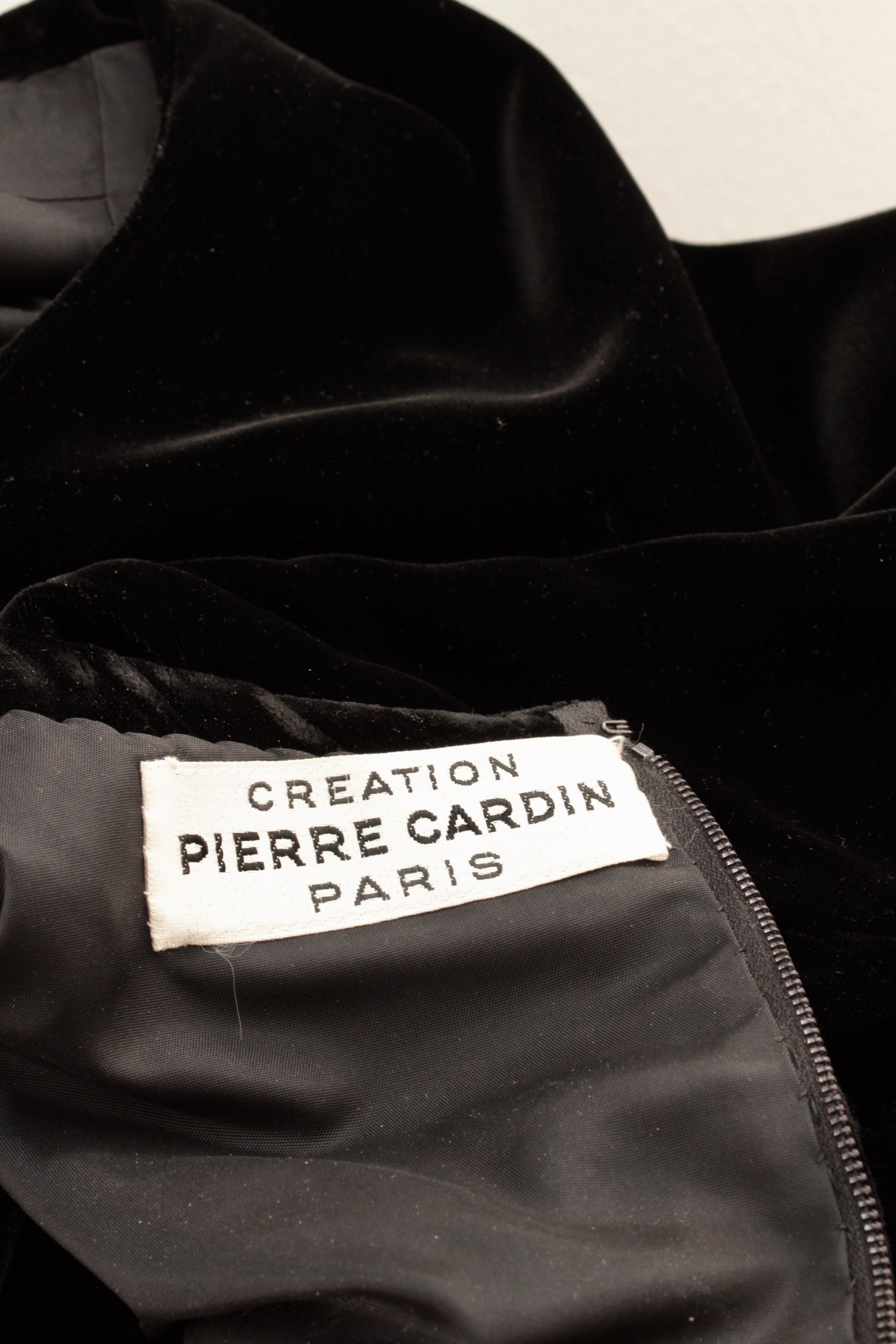 Pierre Cardin Evening Gown Panel Hem Rocket Dress Space Age & Futurism 1969  1