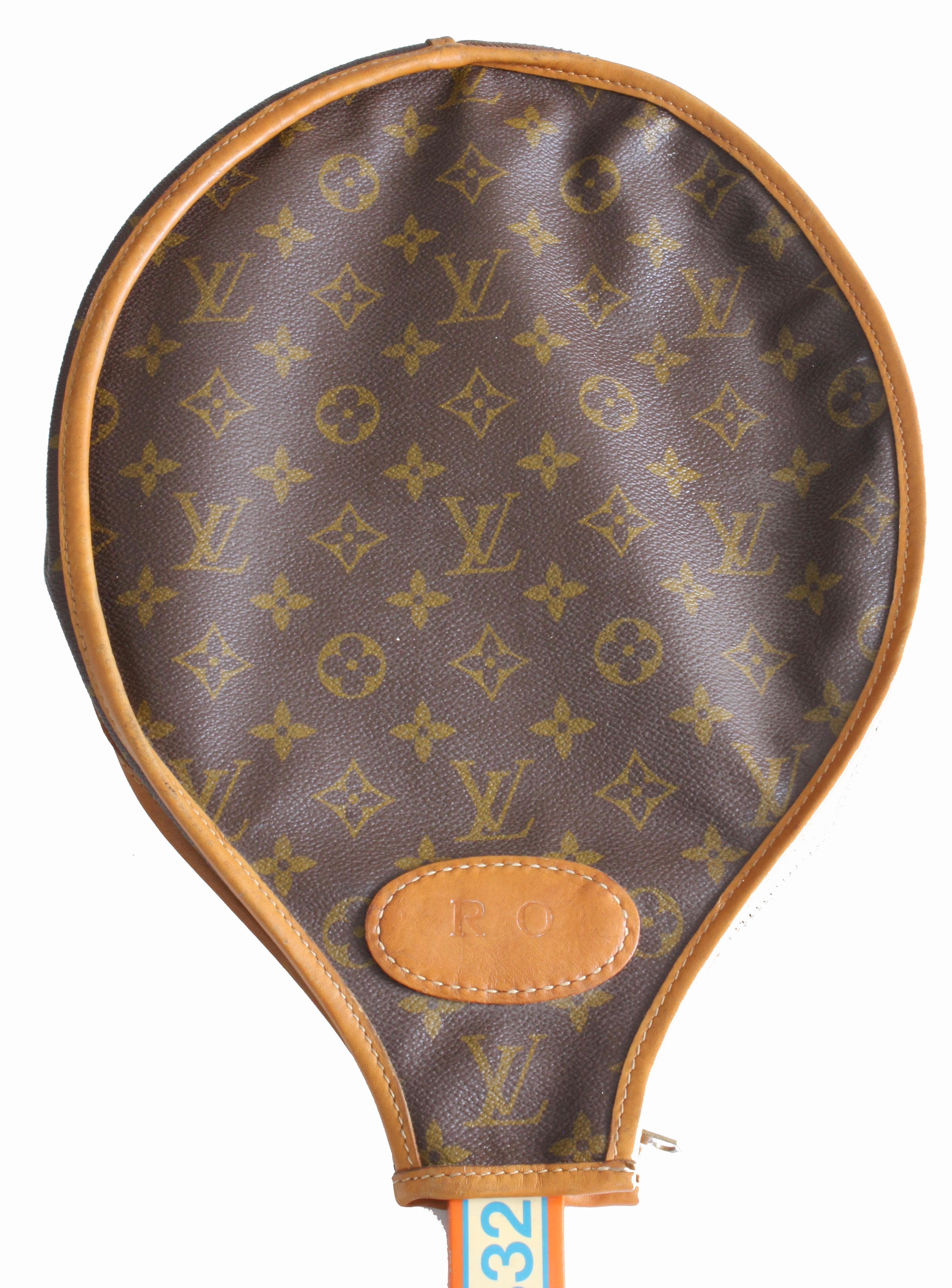 Louis Vuitton Tennis Racquet Cover French Company Monogram Canvas Travel Case  In Good Condition In Port Saint Lucie, FL