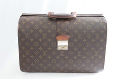 Vintage Louis Vuitton Monogram Serviette Fermoir Briefcase 16in Travel Bag Saks