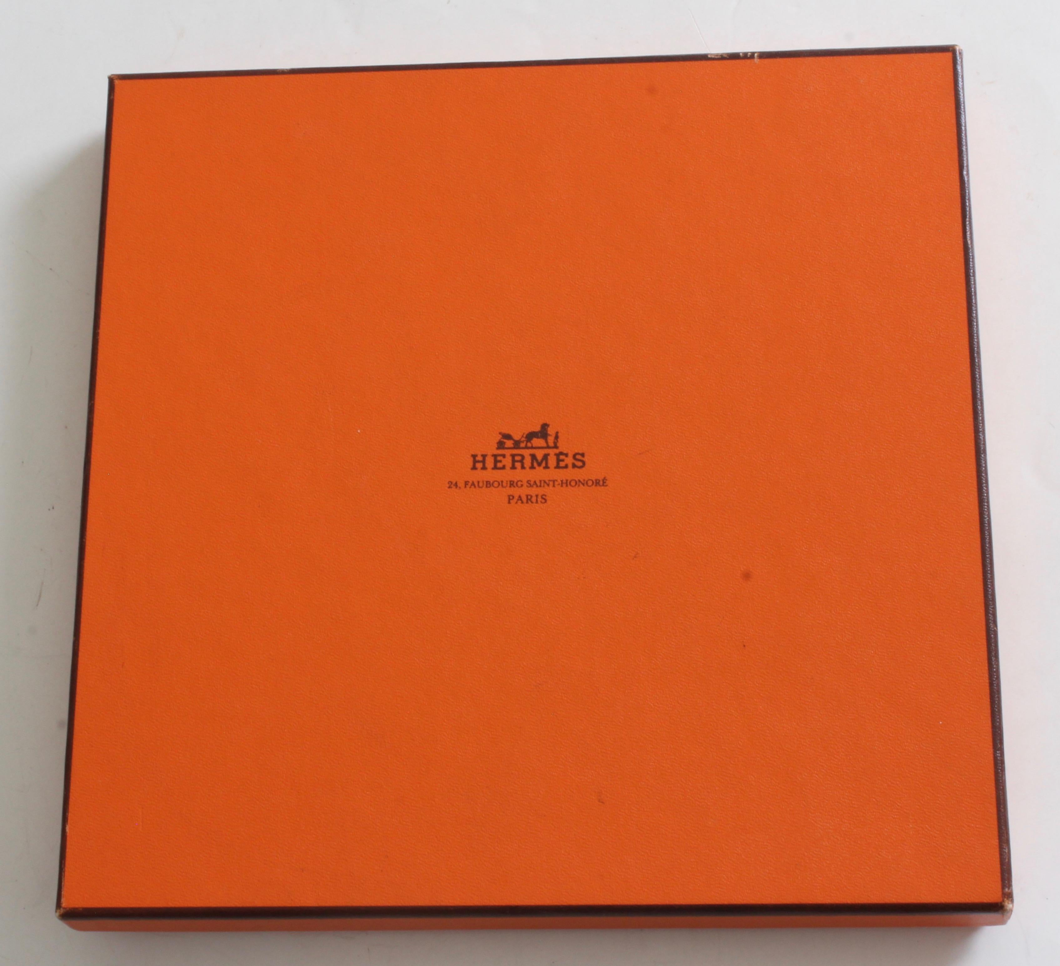 Hermes Silk Twill Scarf 90cm Le Timbalier by Francoise Heron New in Box 2001 5