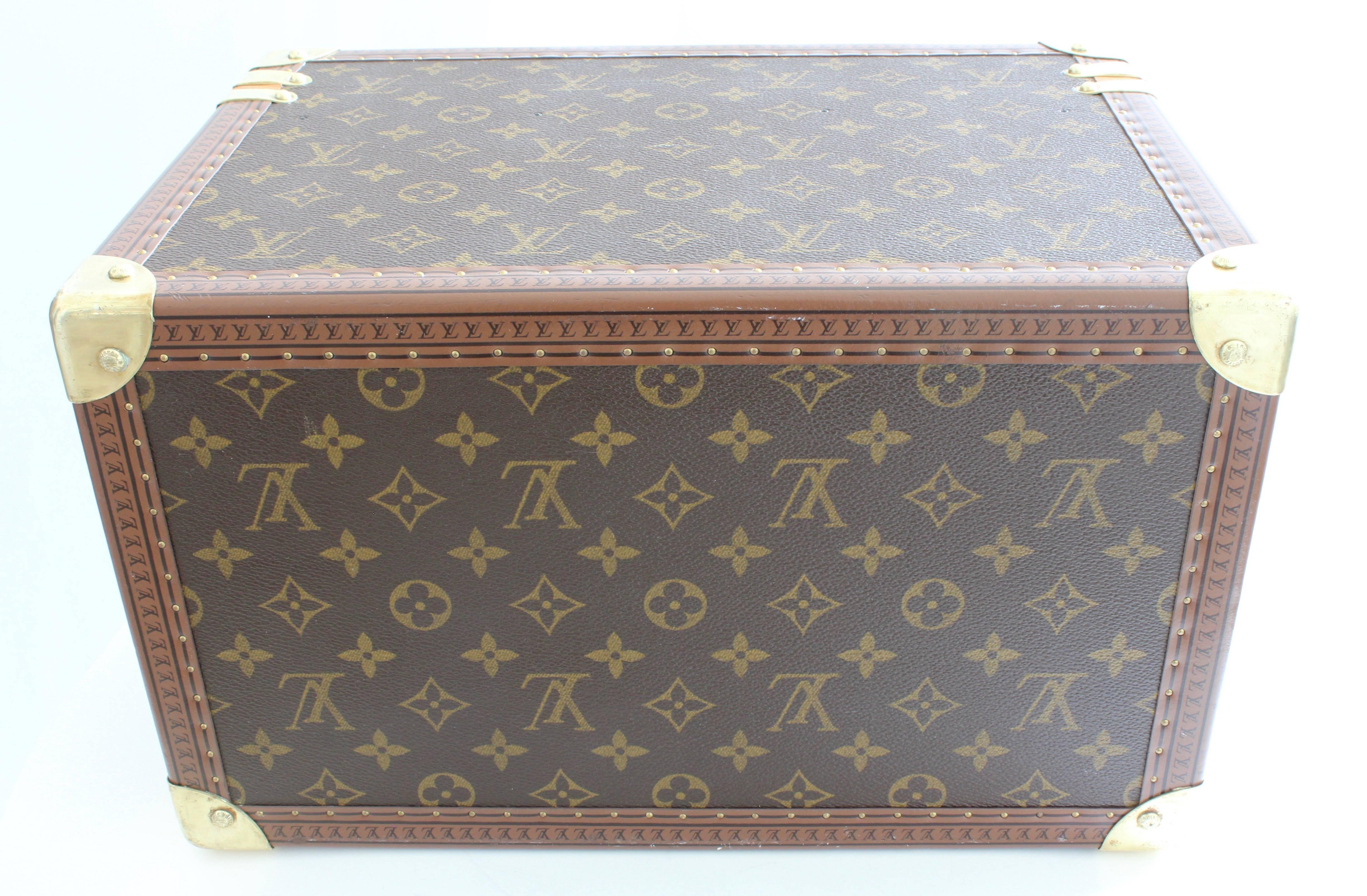 Louis Vuitton Boite Pharmacie Monogram Train Case Vanity Travel Cosmetics Box  1