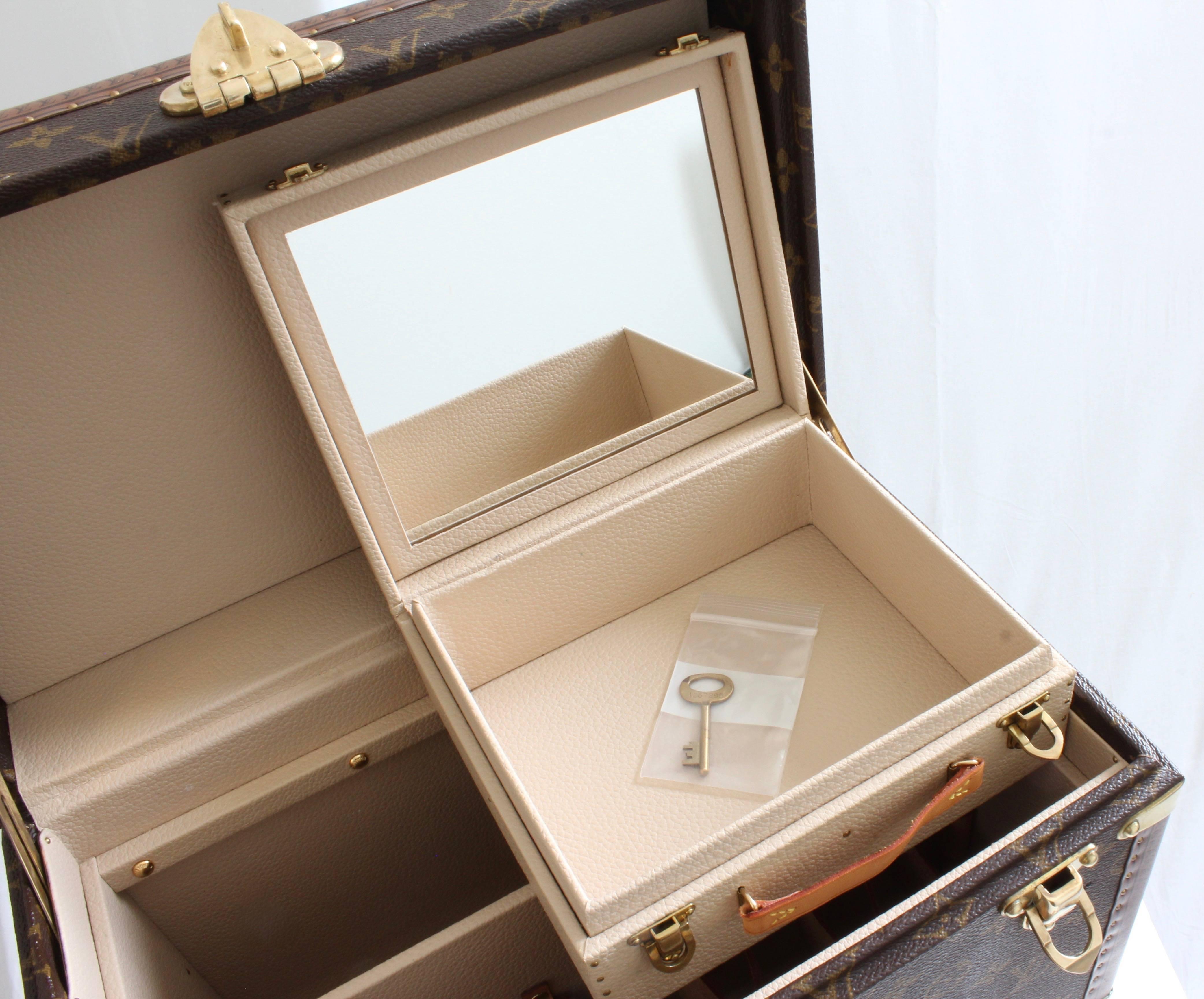 Louis Vuitton Boite Pharmacie Monogram Train Case Vanity Travel Cosmetics Box  3