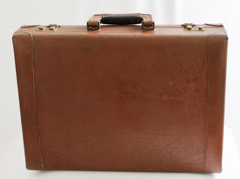 Renwick Canada Bullhide Leather Briefcase Business Travel Case 1970s Vintage For Sale at 1stdibs