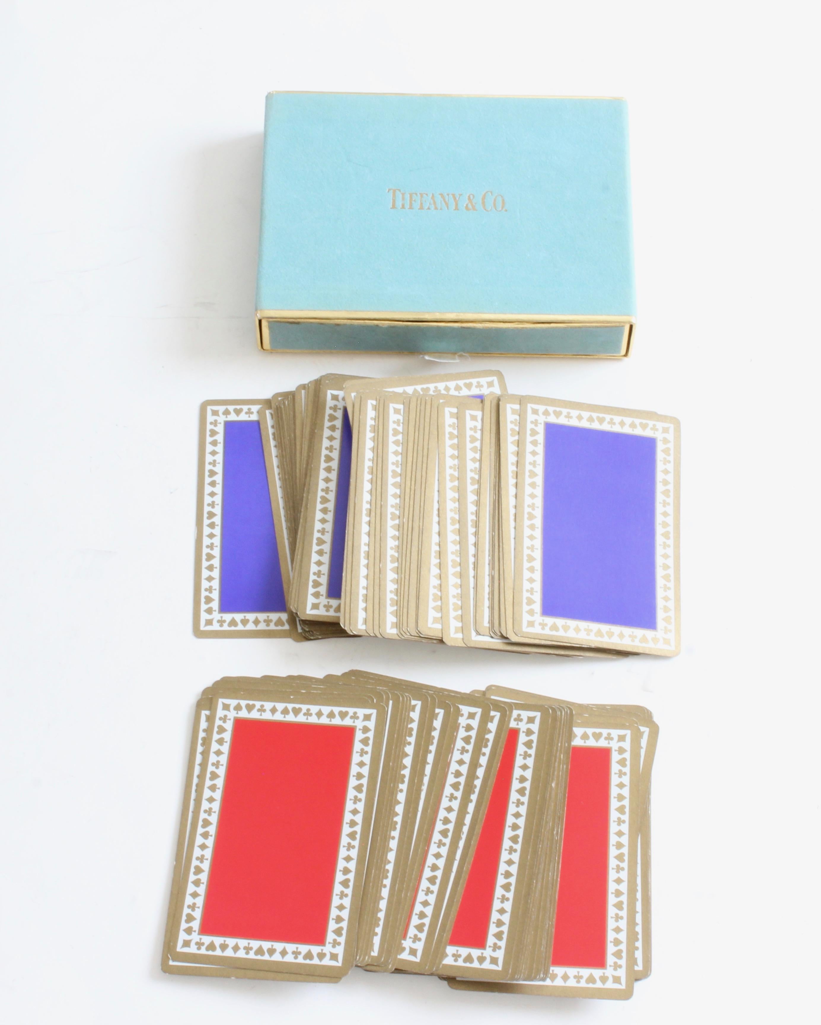 tiffany and co playing cards