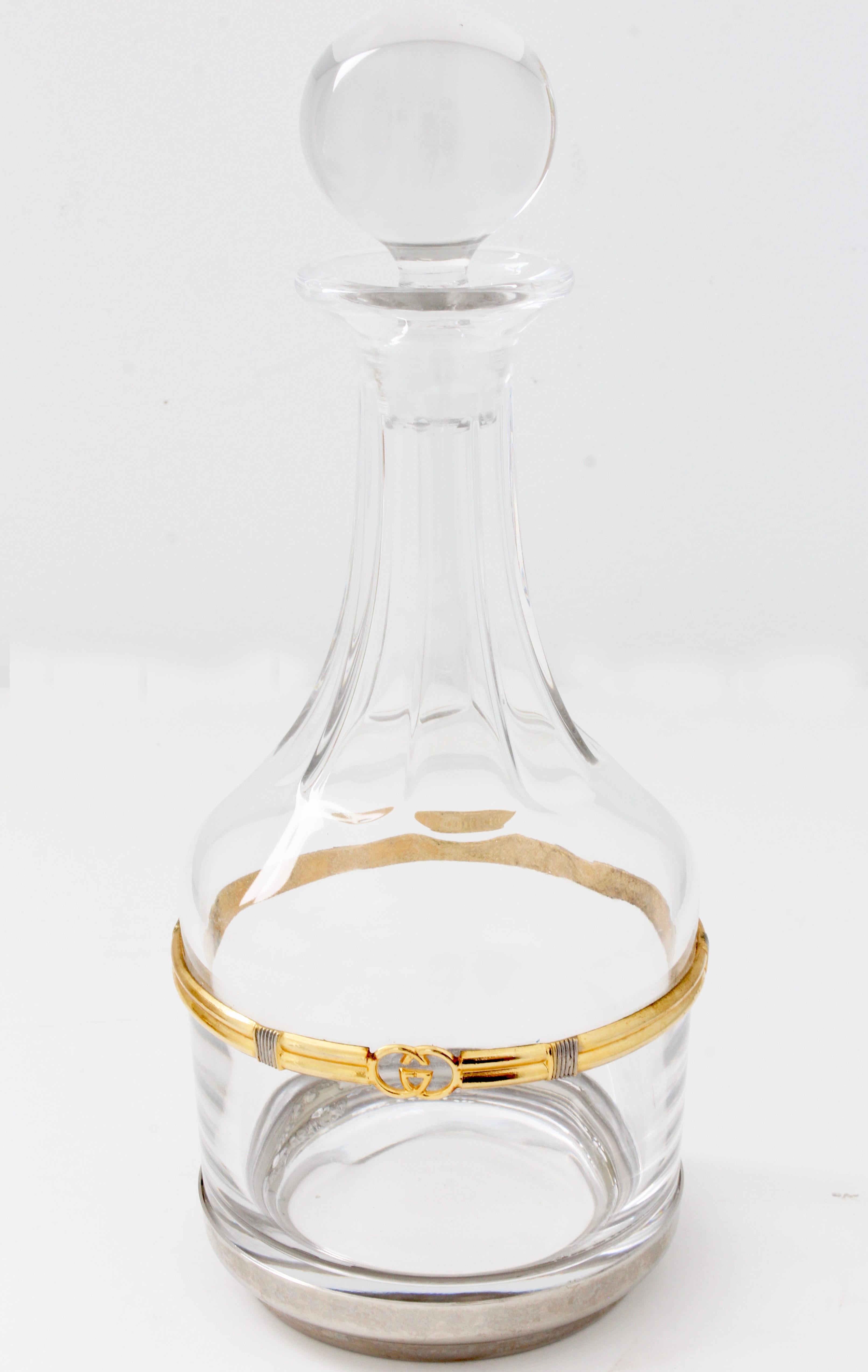 gold wine decanter