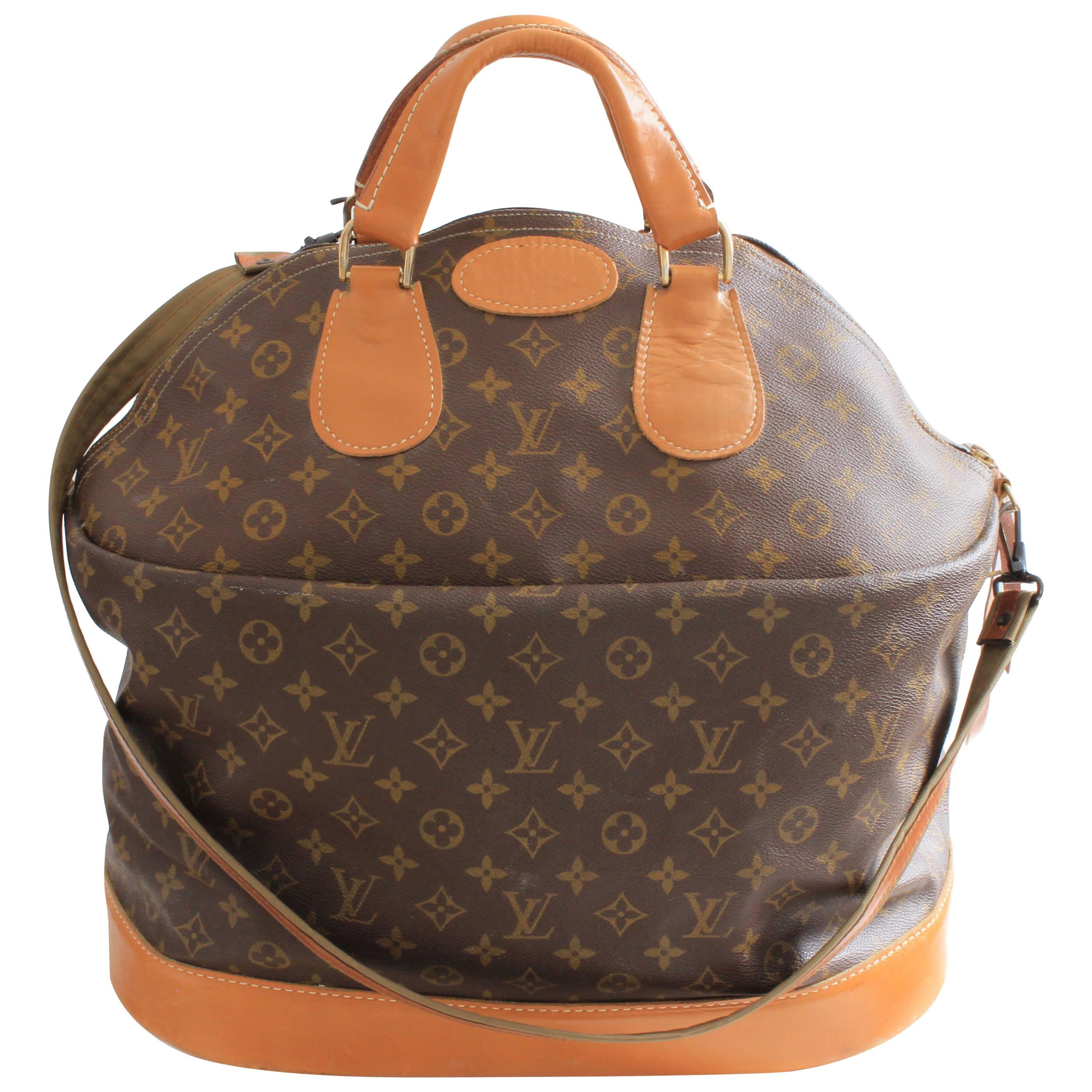 Louis Vuitton By The French Company Large Steamer Bag Monogram Travel Tote 1970s
