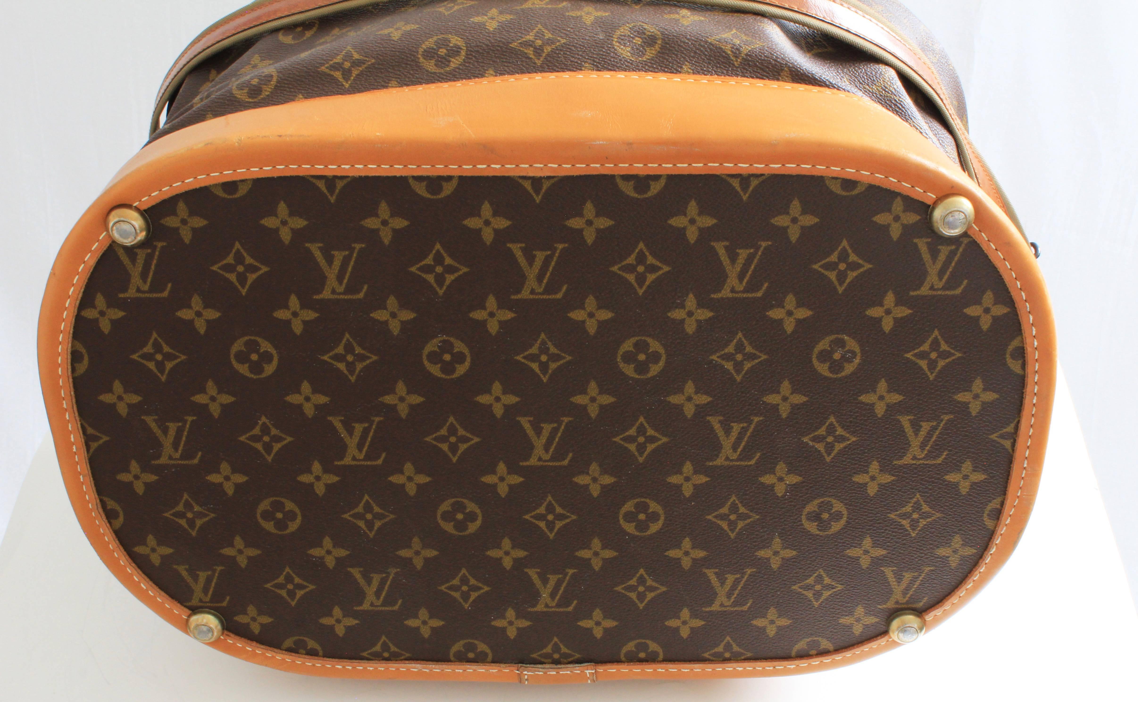 Louis Vuitton By The French Company Large Steamer Bag Monogram Travel Tote 1970s 2