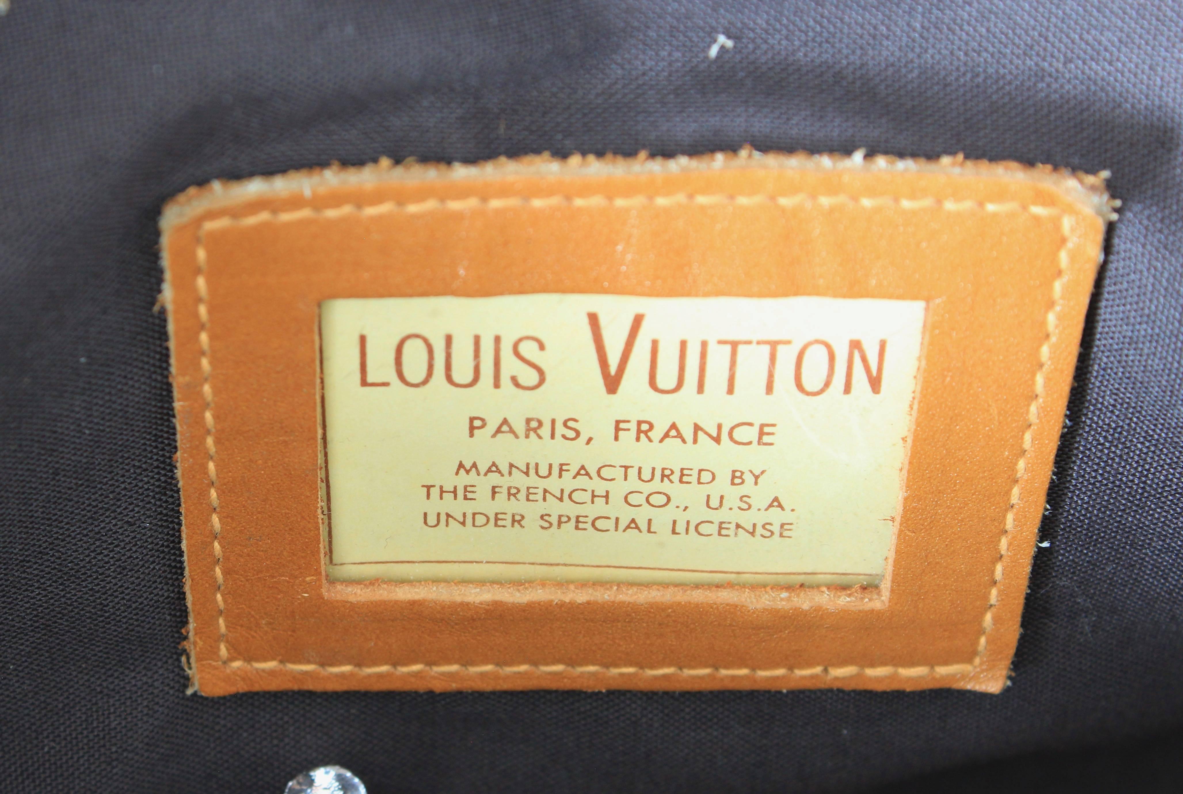 Louis Vuitton By The French Company Large Steamer Bag Monogram Travel Tote 1970s 4