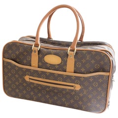 Louis Vuitton Soft Sided Suitcase Luggage Monogram Weekender Carry All Bag Saks 