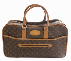 Louis Vuitton Soft Sided Suitcase Luggage Monogram Weekender Carry All Bag Saks