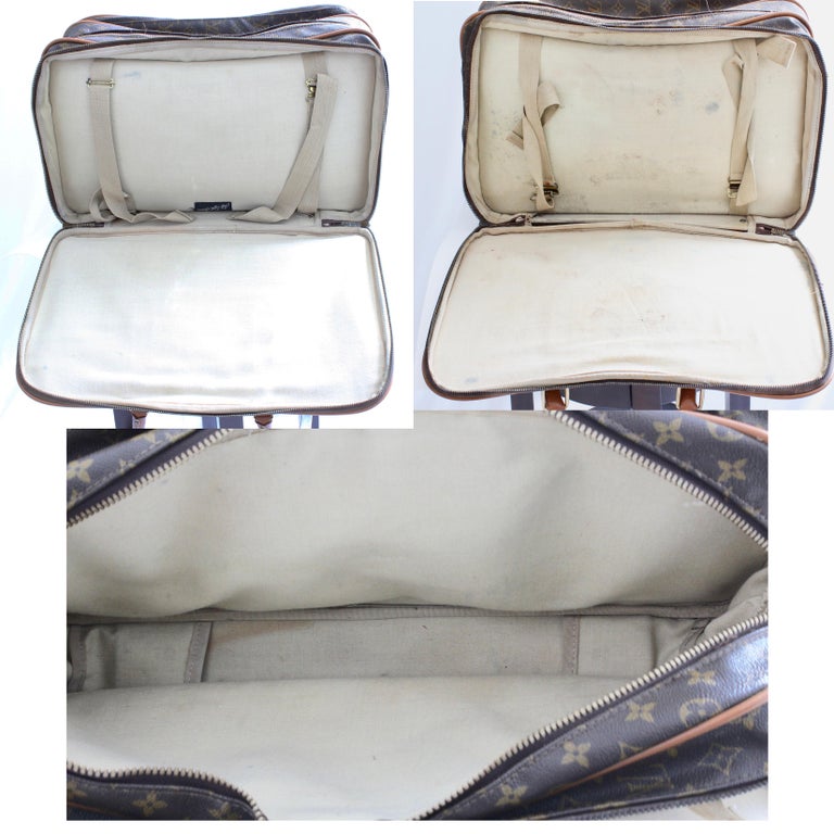 Lot - Louis Vuitton Hard Case Monogram Square Weekender Suitcase, #843887  16 x 16 x 8 1/2 inches