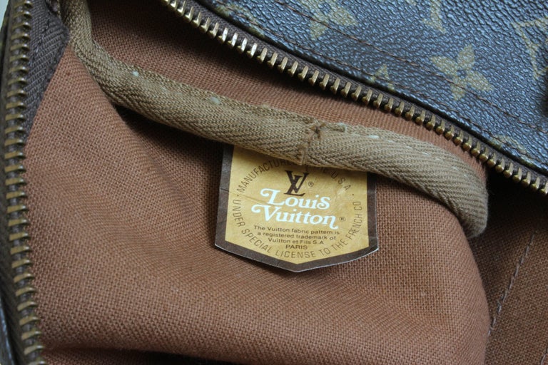 70s Louis Vuitton Monogram Keepall Travel Duffle Bag French Company 45cm  Rare at 1stDibs