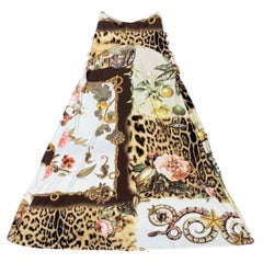 S/S2005 Roberto Cavalli runway floral maxi silk skirt