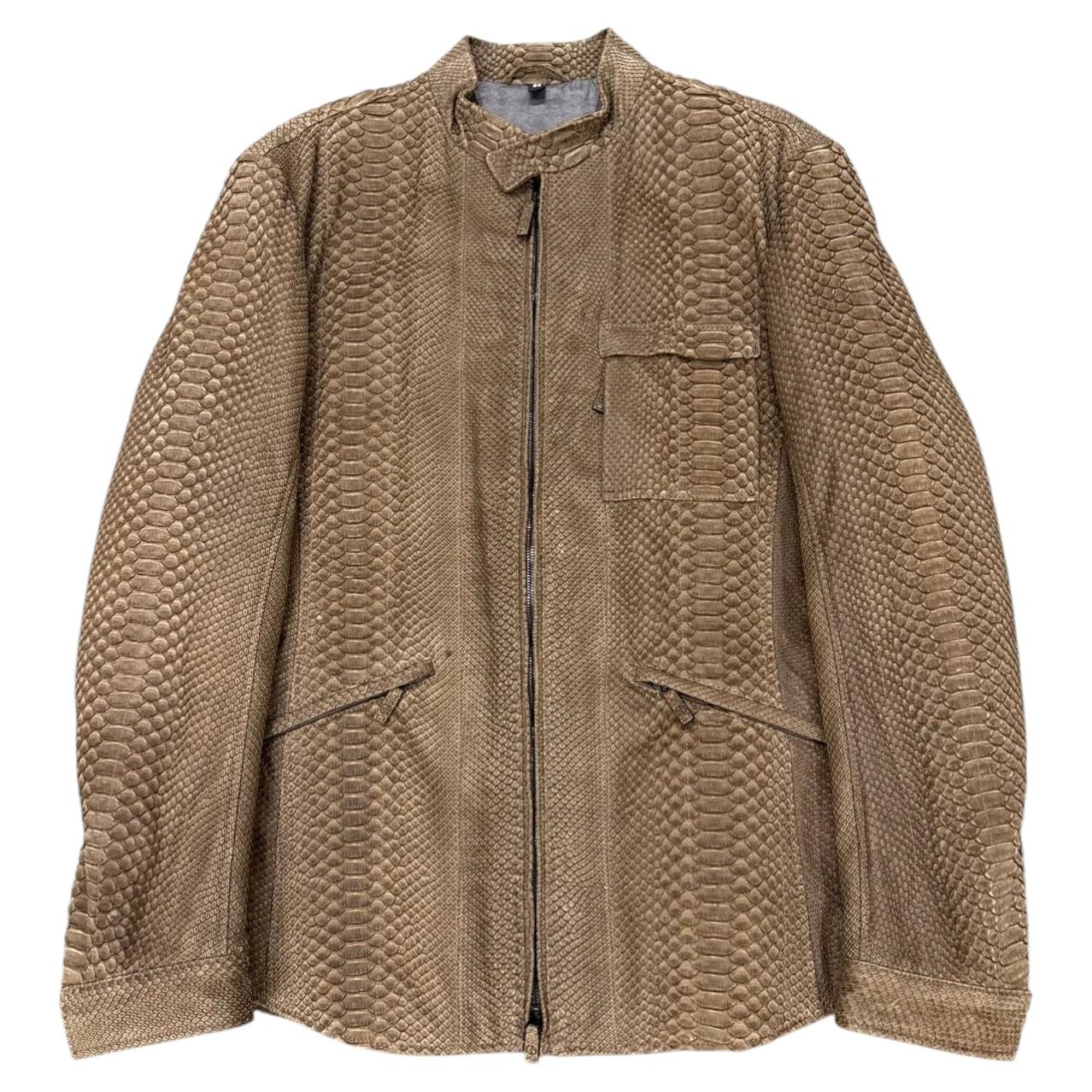 2008 Giorgio Armani python leather jacket For Sale