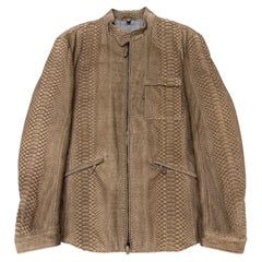 2008 Giorgio Armani python leather jacket