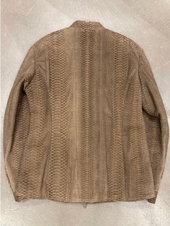 2008 Giorgio Armani python leather jacket