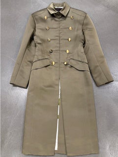 2000s Louis Vuitton by Marc Jacobs Napoleon military silk trench coat