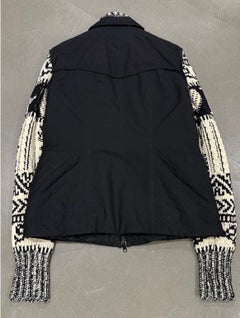 A/W 2005 Christian Dior by John Galliano knit sleeves puffer jacket
