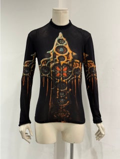 A/W 1998 Jean Paul Gaultier gothic cathedral mesh top