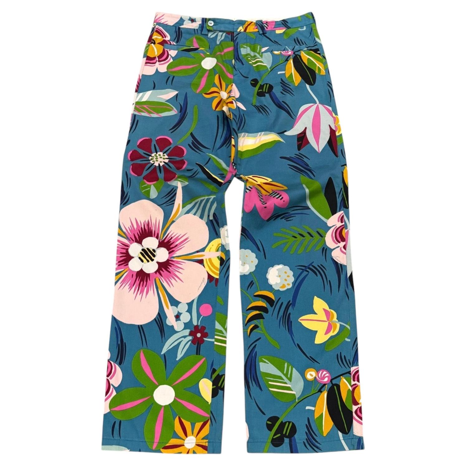 S/S 1999 Gucci floral print trousers For Sale