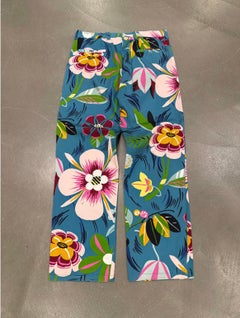 S/S 1999 Gucci floral print trousers