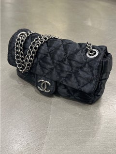 2009-2010 Chanel Single Flap chain satin bag