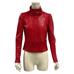 S/S 2010 Gucci by Frida Giannini runway alligator leather jacket