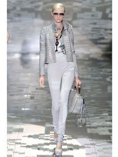 S/S 2010 Gucci by Frida Giannini runway alligator leather jacket
