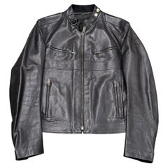 A/W2004 Gucci by Tom Ford cafe racer biker leather jacket