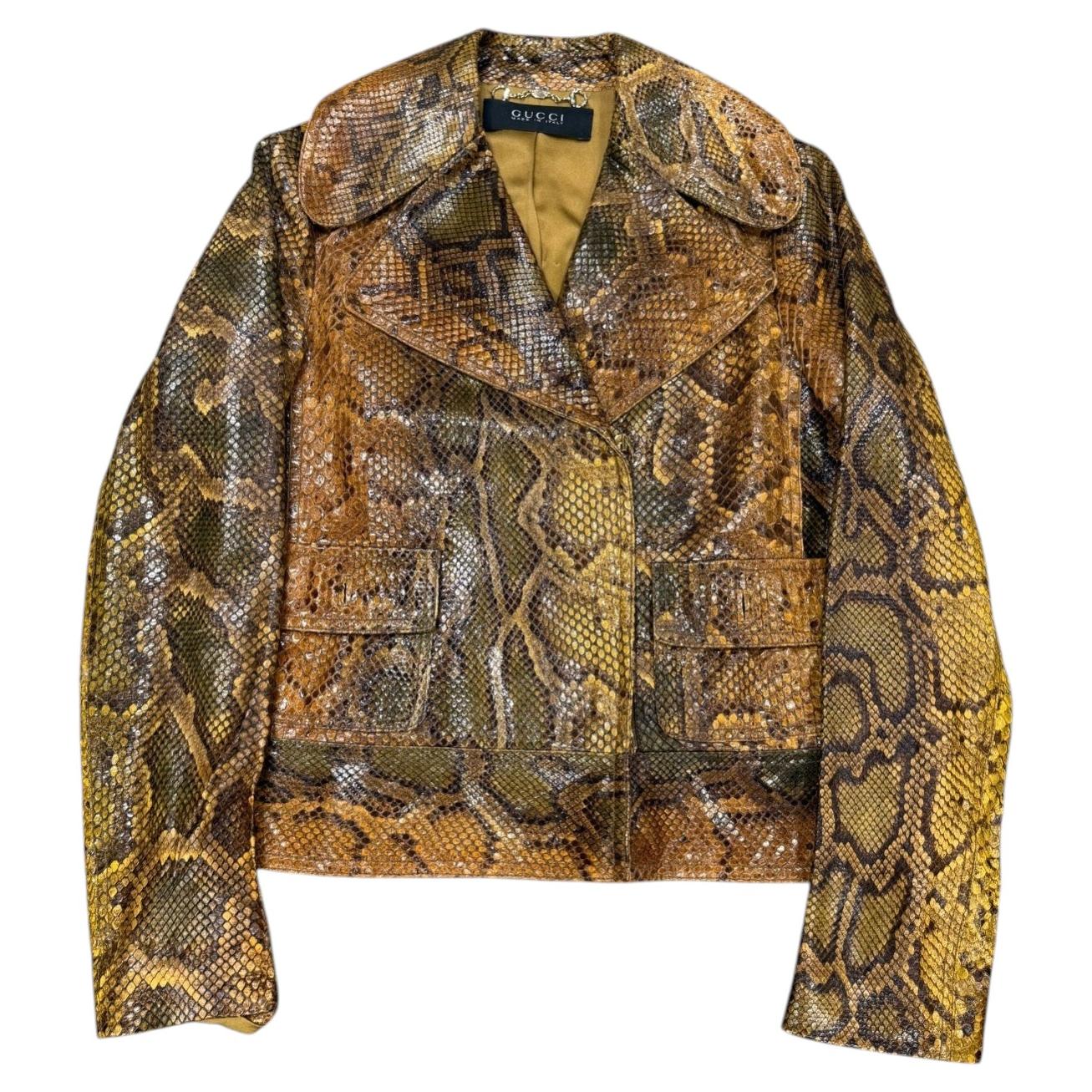 A/W 2011 Gucci by Frida Giannini runway python jacket For Sale