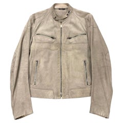 A/W 2004 Gucci by Tom Ford suede biker jacket