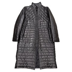 A/W 2003 Dior Homme by Hedi Slimane quilted leather “Luster” coat