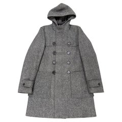 A/W 2007 Dior Homme by Hedi Slimane military hooded wool coat