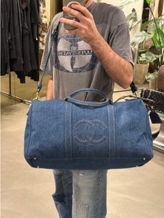 1996–1997 Chanel denim Boston bag