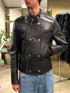 S/S 2005 Gucci military officer leather jacket